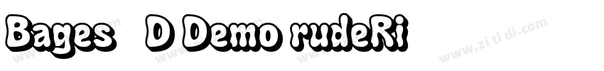 Bages 3D Demo rudeRi字体转换